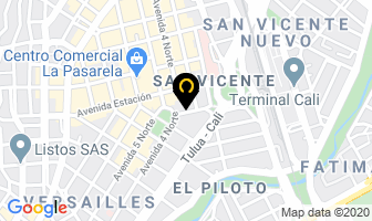 Mapa de Escuela De Aviación Inec en Cali