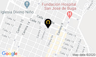 Mapa de Escuela De Baile La Academia en Buga