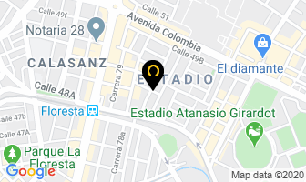 Mapa de Escuela De Idiomas Link Tutorial English en Medellín