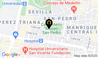 Mapa de Esmaltados Terrazul en Medellín