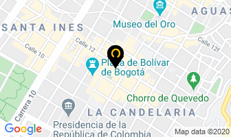 Mapa de Esmeraldas Colombianas en Bogotá D.C