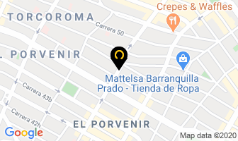 Mapa de Espacio Actual Ltda. en Barranquilla