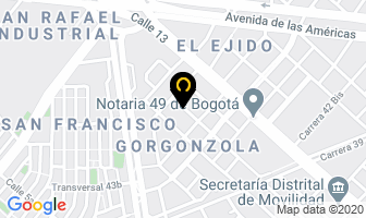 Mapa de Espejos Y Plásticos E.u. en Bogotá D.C
