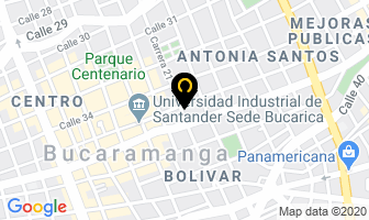 Mapa de Espumas Guarin en Bucaramanga