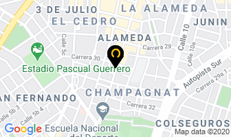 Mapa de Espumas Santafé De Bogotá S.a. en Cali