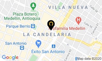 Mapa de Espumas Y Telas en Medellín