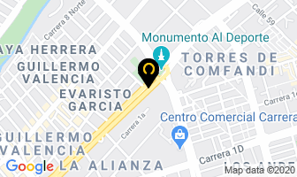 Mapa de Estación De Servicio Texaco 15 en Cali