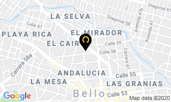 Mapa de Estadero 4 Vientos en Medellín