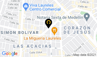Mapa de Estampación Jaime Misas en Medellín