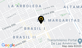 Mapa de Estampados Santander en Bogotá D.C