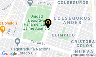 Mapa de Estanco Oficial Olímpico en Cali