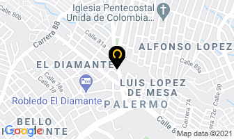 Mapa de Estética Capilar Ser en Medellín