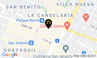 Mapa de Estrella De David en Medellín