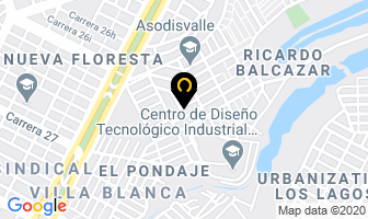 Mapa de Estructuras Metálicas Muñoz en Cali