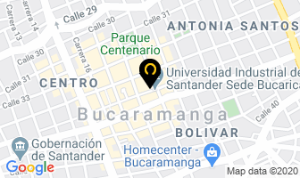 Mapa de Euro Dolar Centro en Bucaramanga