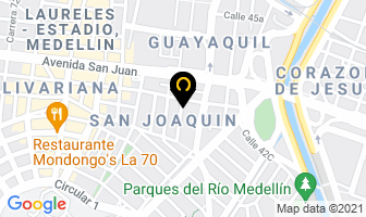 Mapa de Eurofábricas Ltda. en Medellín