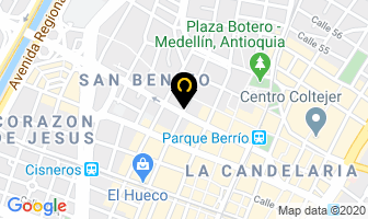Mapa de Euromáquinas en Medellín