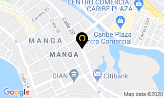 Mapa de Evan Cure Gladys en Cartagena