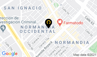 Mapa de Evidence en Bogotá D.C