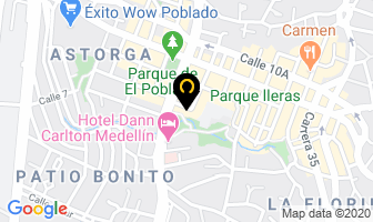 Mapa de Excarbón en Medellín