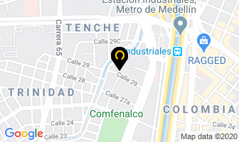 Mapa de Excavamos Jp en Medellín