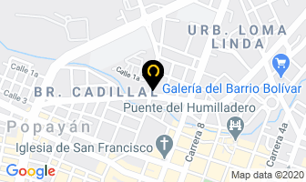 Mapa de Excelencia En Servicios Inmuebles en Popayán