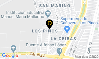 Mapa de Exclusividades Yivanza Arte Y Moda en Cali