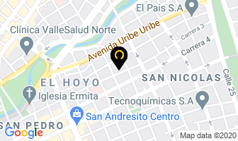 Mapa de Exhibiciones Antioquia en Cali