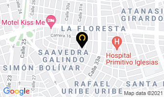 Mapa de Exhibiciones B & B en Cali