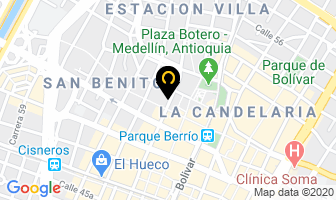 Mapa de Exhibiciones Milani en Medellín