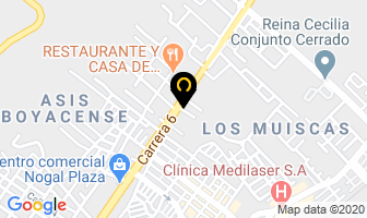 Mapa de Exhimuebles en Tunja
