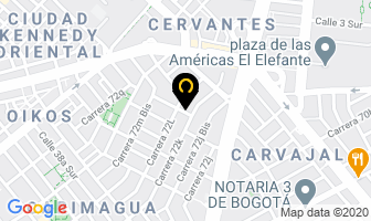 Mapa de Exhivit en Bogotá D.C