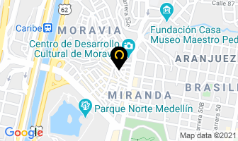 Mapa de Expendio De Carnes La 81 en Medellín
