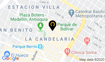 Mapa de Expendio De Carnes La Isla en Medellín