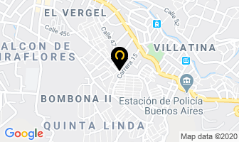 Mapa de Expendio De Carnes Los Cerros en Medellín