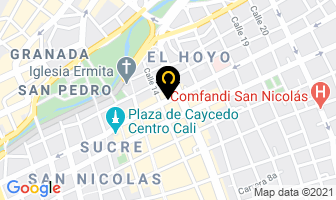 Mapa de Express Vission en Cali