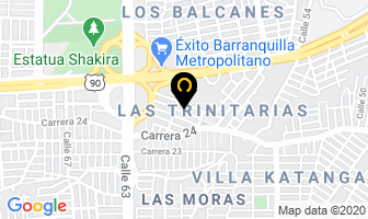 Mapa de Extermiplas en Barranquilla