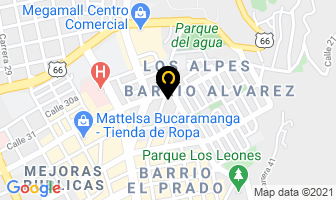 Mapa de Extintores Refri Extin en Bucaramanga