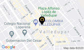 Mapa de Fabrica De Billares Royal en Valledupar