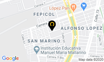 Mapa de Fabrifolder S.a.s en Cali