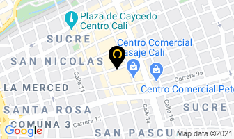 Mapa de Fantasías Marys en Cali