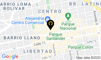 Mapa de Fantasías Saray en Cúcuta