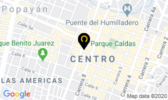 Mapa de Farmacia Homeopática Alemana en Popayán