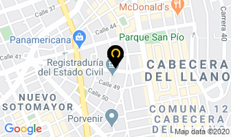 Mapa de Farmaclub. en Bucaramanga