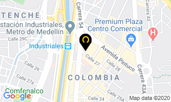 Mapa de Farmasanitas Ltda. en Medellín