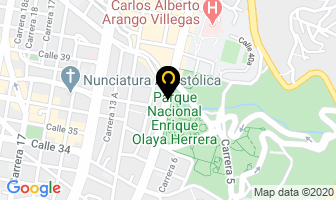 Mapa de Fedepandi en Bogotá D.C