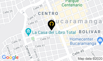 Mapa de Fedinor en Bucaramanga