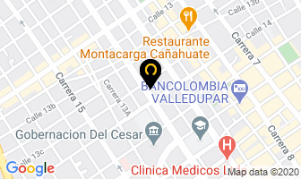 Mapa de Fenalco en Valledupar