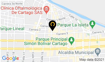 Mapa de Fenalco en Cartago