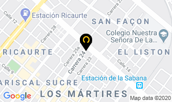 Mapa de Ferredistribuciones A Casa Ltda. en Bogotá D.C